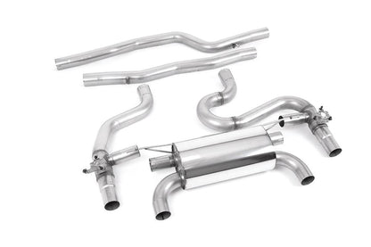 Milltek Equal Length OPF/GPF Cat-Back Exhaust System with Carbon Jet-90 Tips (Loudest) for BMW F87 M2 Competition 2018+-Exhaust-Silicon Valley Bimmer