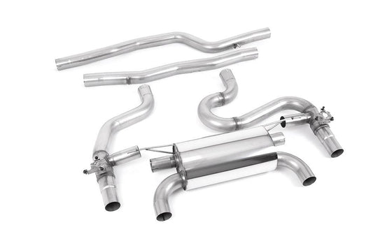 Milltek Equal Length OPF/GPF Cat-Back Exhaust System with Carbon Jet-90 Tips (Loudest) for BMW F87 M2 Competition 2018+-Exhaust-Silicon Valley Bimmer