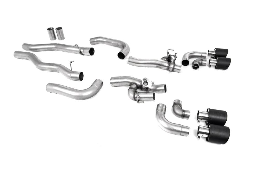 Milltek GPF/OPF Cat-Back Exhaust System with Rear Silencer Bypass & Jet Carbon Tips for BMW F91/F92/F93 M8 & M8 Competition 2020+-Exhaust-Silicon Valley Bimmer
