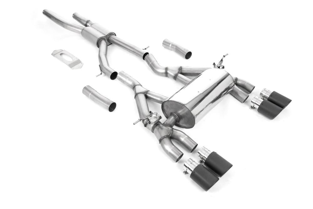 Milltek GPF/OPF Cat-Back Race Exhaust System with Jet Carbon Tips for BMW F80 M3 & F82/ F83 M4 2019-2020-Exhaust-Silicon Valley Bimmer