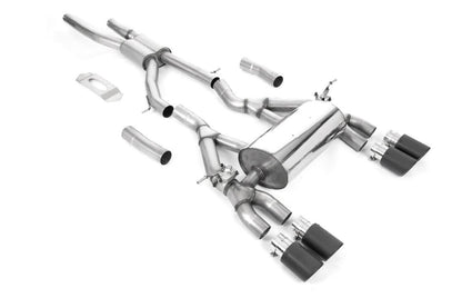 Milltek GPF/OPF Cat-Back Race Exhaust System with Jet Carbon Tips for BMW F80 M3 & F82/ F83 M4 2019-2020-Exhaust-Silicon Valley Bimmer