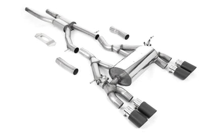 Milltek GPF/OPF Cat-Back Road Exhaust System with Jet Carbon Tips for BMW F80 M3 & F82/ F83 M4 2019-2020-Exhaust-Silicon Valley Bimmer
