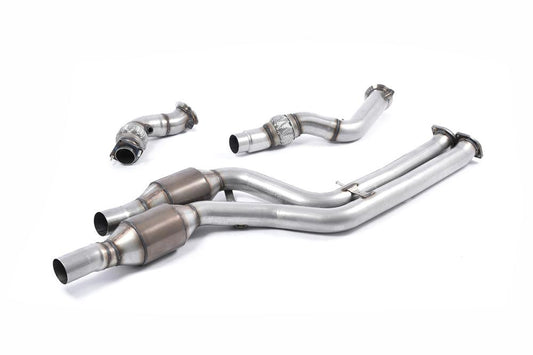 Milltek Large Bore Downpipe Pair with Hi-Flow Sports Catalyst (Milltek Cat-Back) for BMW F80 M3 & F82/ F83 M4 2014-2018-Exhaust-Silicon Valley Bimmer