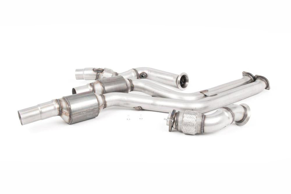 Milltek Large Bore Downpipe w/ Hi-Flow Sports Catalyst (Milltek Cat-Back) for BMW F87 M2 Competition 2018+-Exhaust-Silicon Valley Bimmer