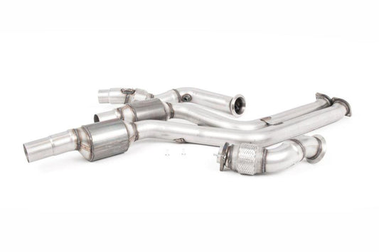 Milltek Large Bore Downpipe w/ Hi-Flow Sports Catalyst (Milltek Cat-Back) for BMW F87 M2 Competition 2018+-Exhaust-Silicon Valley Bimmer