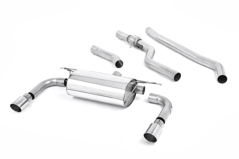 Milltek Non-Resonated Cat-Back Exhaust System (For 335i Rear Valance) with GT-90 Tips for BMW F30 328i M Sport 2012-2015 | Automatic-Exhaust-Silicon Valley Bimmer