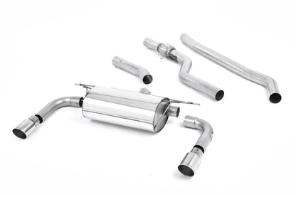 Milltek Non-Resonated Cat-Back Exhaust System (For 335i Rear Valance) with GT-90 Tips for BMW F30 328i M Sport 2012-2015 | Automatic-Exhaust-Silicon Valley Bimmer