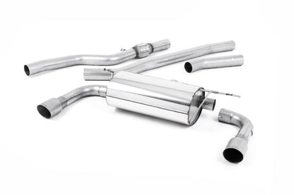 Milltek Non-Resonated Cat-Back Exhaust System (For 435i M Sport Valance) with GT-90 Tips for BMW F32 428i Coupe 2014-2016 | Automatic-Exhaust-Silicon Valley Bimmer