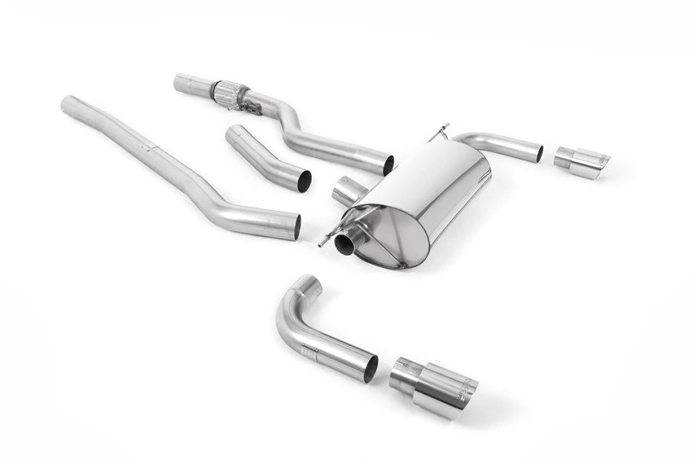 Milltek Non-Resonated Cat-Back Exhaust System (For 435i M Sport Valance) with GT-90 Tips for BMW F32 428i Coupe 2014-2016 | Automatic-Exhaust-Silicon Valley Bimmer