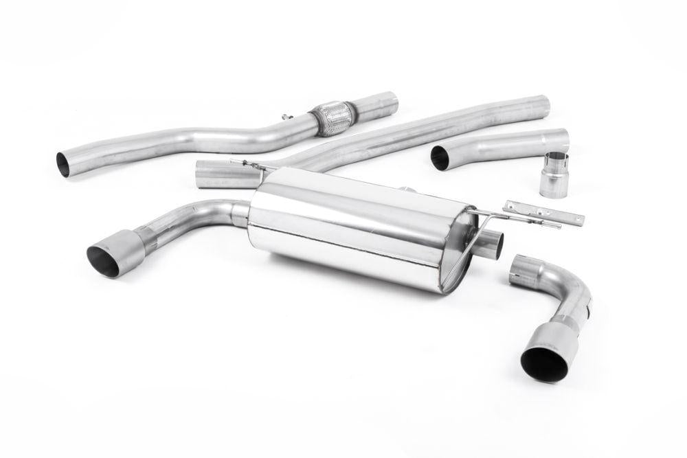 Milltek Non-Resonated Cat-Back Exhaust System (For 435i M Sport Valance) with GT-90 Tips for BMW F32 428i Coupe 2014-2016 | Manual-Exhaust-Silicon Valley Bimmer