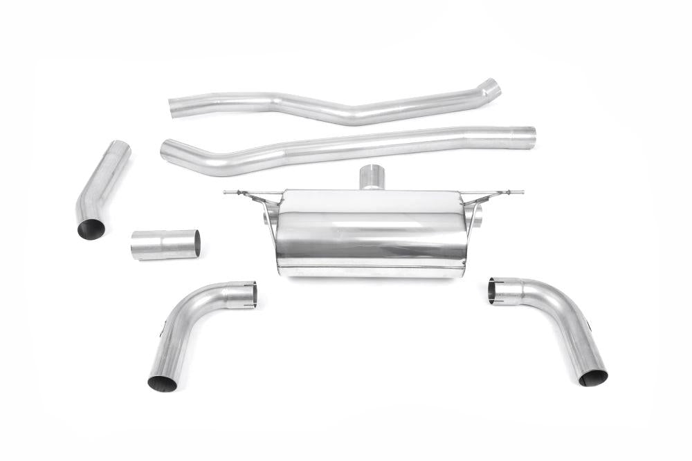 Milltek Non-Resonated Cat-Back Exhaust System (For M430i Valance) with GT-90 Tips for BMW F30 320i L M Sport 2015-2019-Exhaust-Silicon Valley Bimmer
