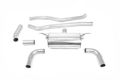 Milltek Non-Resonated Cat-Back Exhaust System (For M430i Valance) with GT-90 Tips for BMW F30 320i L M Sport 2015-2019-Exhaust-Silicon Valley Bimmer