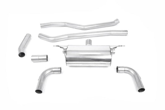 Milltek Non-Resonated Cat-Back Exhaust System (For M430i Valance) with GT-90 Tips for BMW F30 320i L M Sport 2015-2019-Exhaust-Silicon Valley Bimmer