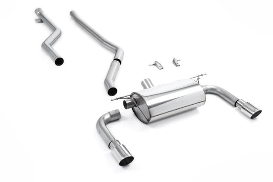 Milltek Non-Resonated Cat-Back Exhaust System (For M430i Valance) with GT-90 Tips for BMW F30 320i M Sport 2015-2019-Exhaust-Silicon Valley Bimmer