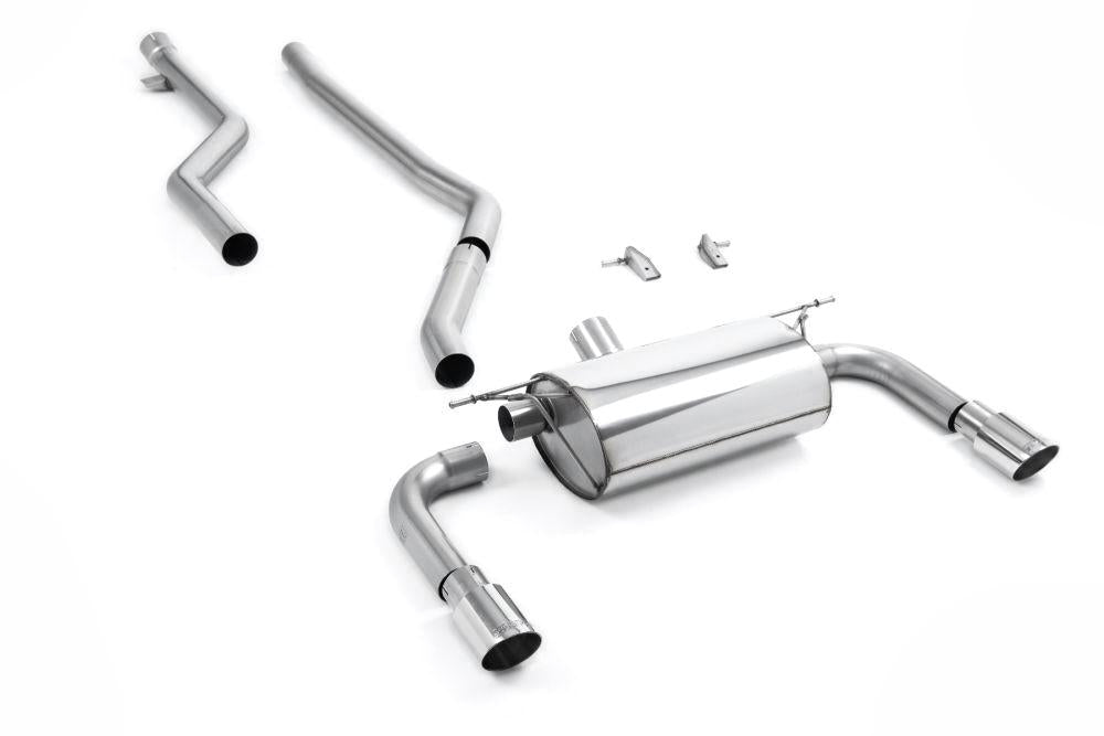 Milltek Non-Resonated Cat-Back Exhaust System (For M430i Valance) with Jet-90 Carbon Tips for BMW F30 320i M Sport 2015-2019-Exhaust-Silicon Valley Bimmer