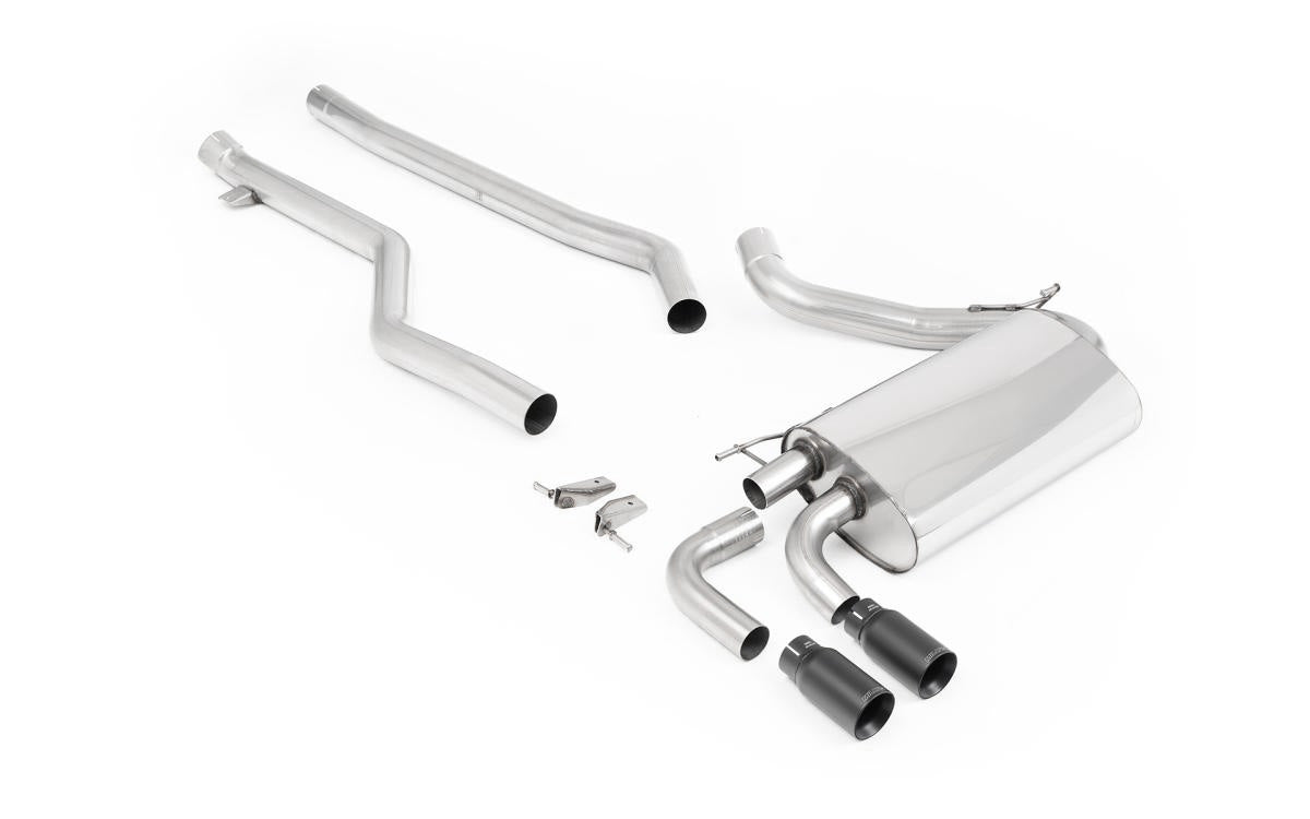 Milltek Non-Resonated Cat-Back Exhaust System with GT-76 Tips for BMW F30 320i M Sport 2015-2019-Exhaust-Silicon Valley Bimmer