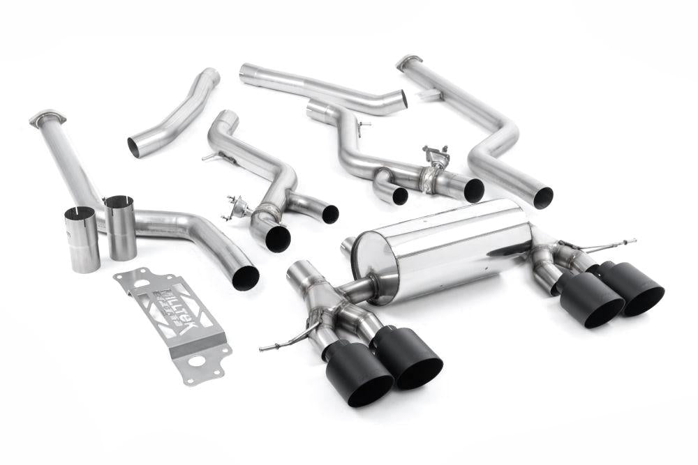 Milltek Non-Resonated Cat-Back Systems (Removes Secondary Cats) with GT-115 Tips for BMW G87 M2 Coupe 2023+-Exhaust-Silicon Valley Bimmer