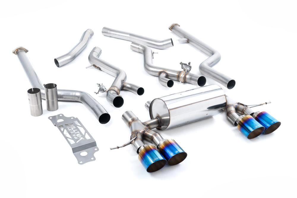 Milltek Non-Resonated Cat-Back Systems (Removes Secondary Cats) with GT-115 Tips for BMW G87 M2 Coupe 2023+-Exhaust-Silicon Valley Bimmer