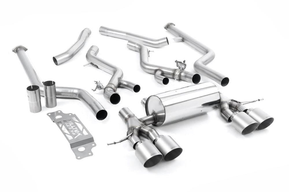 Milltek Non-Resonated Cat-Back Systems (Removes Secondary Cats) with GT-115 Tips for BMW G87 M2 Coupe 2023+-Exhaust-Silicon Valley Bimmer