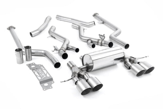 Milltek Non-Resonated Cat-Back Systems (Removes Secondary Cats) with GT-115 Tips for BMW G87 M2 Coupe 2023+-Exhaust-Silicon Valley Bimmer