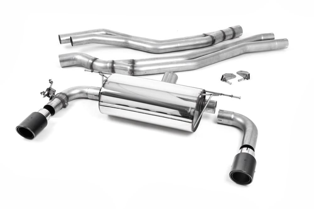 Milltek Non-Resonated Race Cat-Back Exhaust System with Carbon Jet 90 Tips for BMW F22 M240i Coupe 2015-2018-Exhaust-Silicon Valley Bimmer