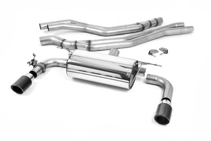 Milltek Non-Resonated Race Cat-Back Exhaust System with Carbon Jet 90 Tips for BMW F22 M240i Coupe 2015-2018-Exhaust-Silicon Valley Bimmer
