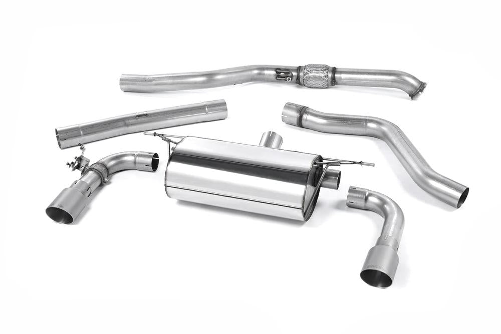 Milltek Non-Resonated Race Cat-Back Exhaust System with GT-90 Tips for BMW F22 M235i Coupe 2014-2015-Exhaust-Silicon Valley Bimmer