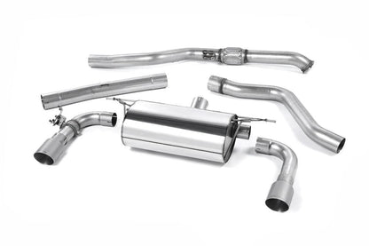Milltek Non-Resonated Race Cat-Back Exhaust System with GT-90 Tips for BMW F22 M235i Coupe 2014-2015-Exhaust-Silicon Valley Bimmer