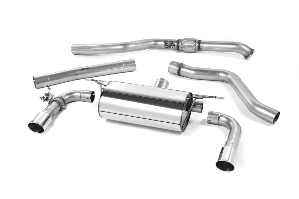 Milltek Non-Resonated Race Cat-Back Exhaust System with GT-90 Tips for BMW F22 M235i Coupe 2014-2015-Exhaust-Silicon Valley Bimmer