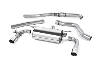 Milltek Non-Resonated Race Cat-Back Exhaust System with GT-90 Tips for BMW F22 M235i Coupe 2014-2015-Exhaust-Silicon Valley Bimmer