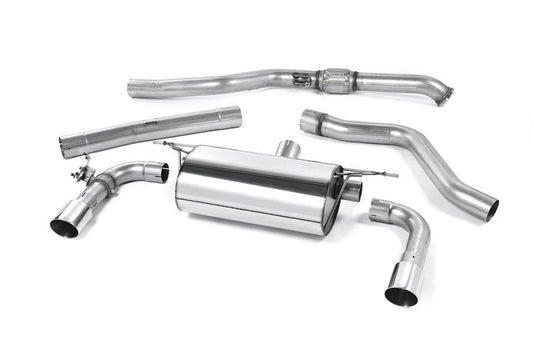 Milltek Non-Resonated Race Cat-Back Exhaust System with GT-90 Tips for BMW F22 M235i Coupe 2014-2015-Exhaust-Silicon Valley Bimmer