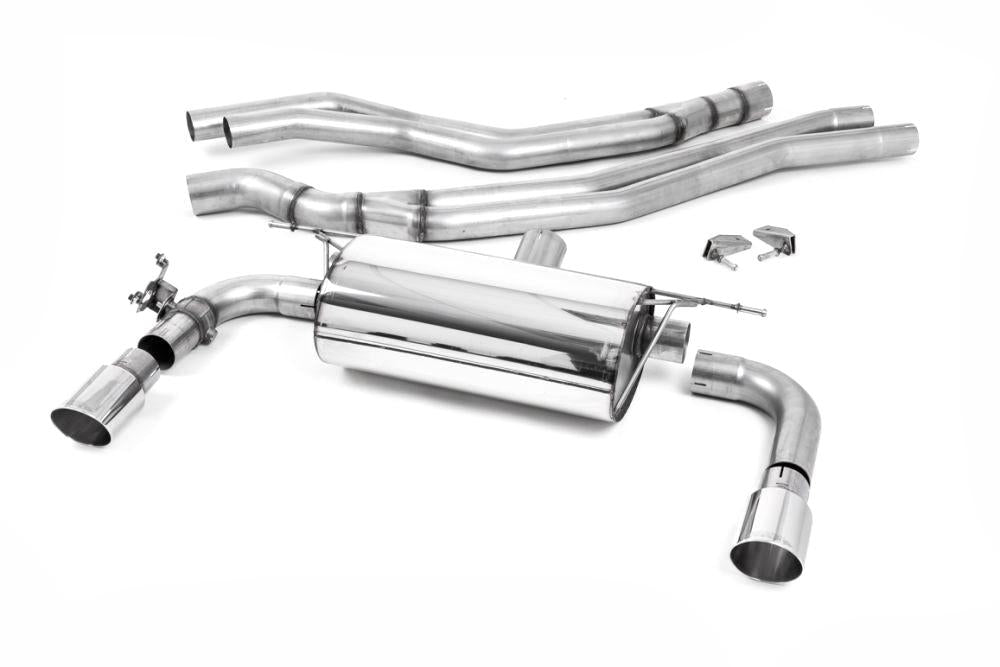 Milltek Non-Resonated Race Cat-Back Exhaust System with GT-90 Tips for BMW F22 M240i Coupe 2015-2018-Exhaust-Silicon Valley Bimmer