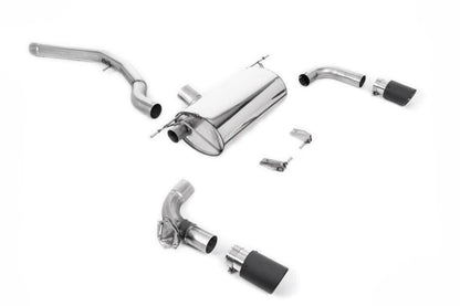 Milltek Non-Resonated Race (GPF Back) Cat-Back Exhaust System with Carbon Jet 90 Tips for BMW F22 M240i Coupe 2019-2020-Exhaust-Silicon Valley Bimmer