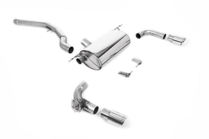 Milltek Non-Resonated Race (GPF Back) Cat-Back Exhaust System with GT-90 Tips for BMW F22 M240i Coupe 2019-2020-Exhaust-Silicon Valley Bimmer