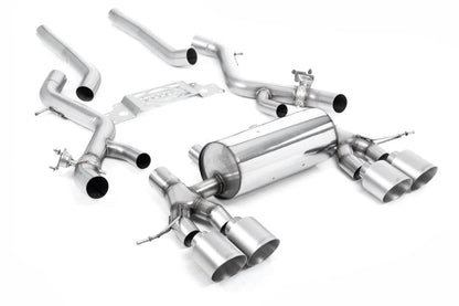 Milltek Non-Resonated Secondary Cat-Back Exhaust System with GT-115 Tips for BMW G87 M2 Coupe 2023+-Exhaust-Silicon Valley Bimmer