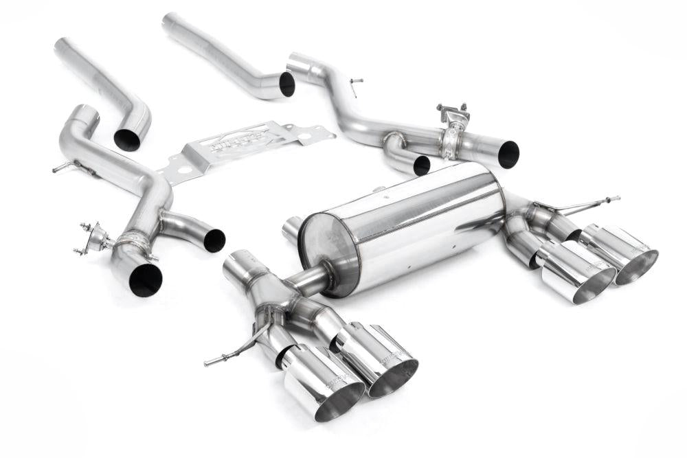 Milltek Non-Resonated Secondary Cat-Back Exhaust System with GT-115 Tips for BMW G87 M2 Coupe 2023+-Exhaust-Silicon Valley Bimmer