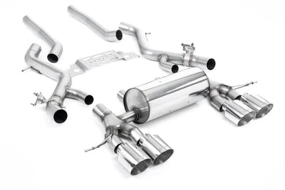 Milltek Non-Resonated Secondary Cat-Back Exhaust System with GT-115 Tips for BMW G87 M2 Coupe 2023+-Exhaust-Silicon Valley Bimmer