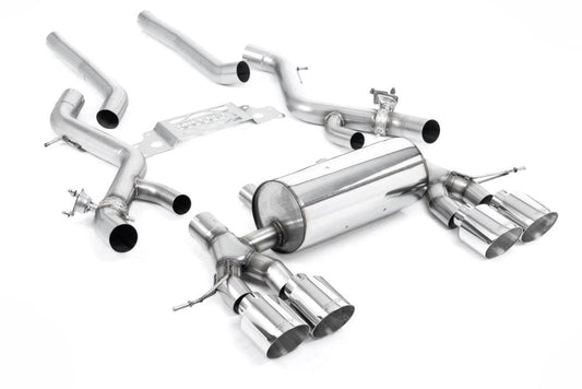 Milltek Non-Resonated Secondary Cat-Back Exhaust System with GT-115 Tips for BMW G87 M2 Coupe 2023+-Exhaust-Silicon Valley Bimmer