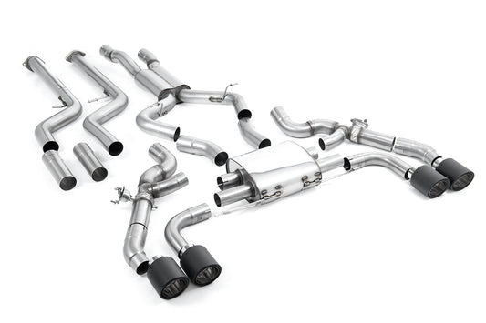 Milltek Primary Cat-Back Exhaust System with Jet Carbon Tips for BMW G01 X3M / X3M Comp 2022+-Exhaust-Silicon Valley Bimmer