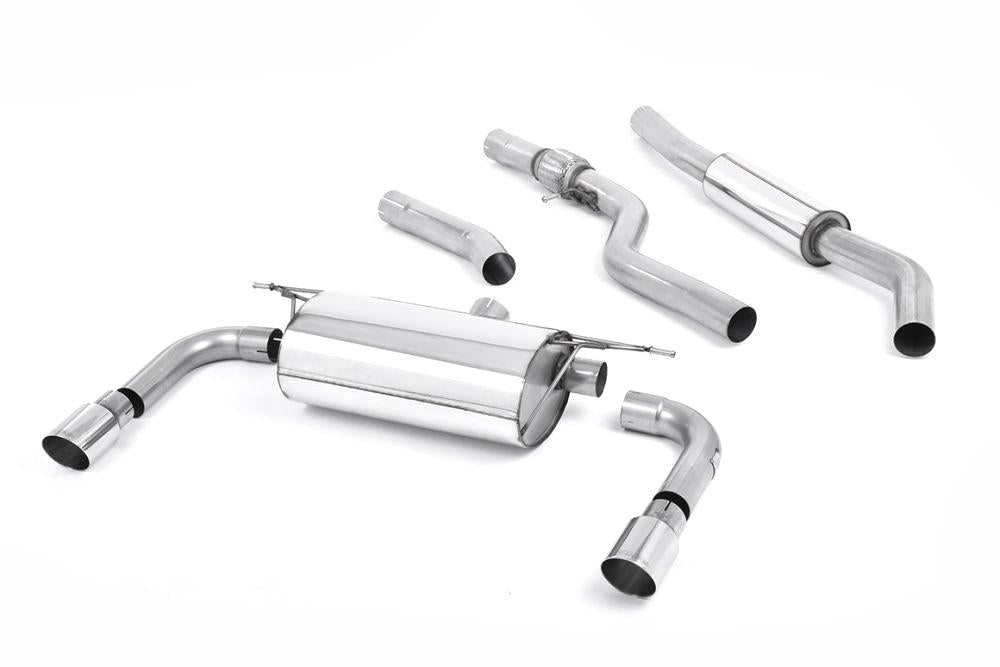 Milltek Resonated Cat-Back Exhaust System (For 335i Rear Valance) with GT-90 Tips for BMW F30 328i M Sport 2012-2015 | Automatic-Exhaust-Silicon Valley Bimmer