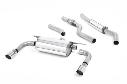 Milltek Resonated Cat-Back Exhaust System (For 335i Rear Valance) with GT-90 Tips for BMW F30 328i M Sport 2012-2015 | Automatic-Exhaust-Silicon Valley Bimmer