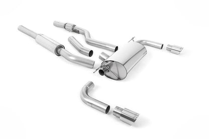 Milltek Resonated Cat-Back Exhaust System (For 435i M Sport Valance) with GT-90 Tips for BMW F32 428i Coupe 2014-2016 | Automatic-Exhaust-Silicon Valley Bimmer