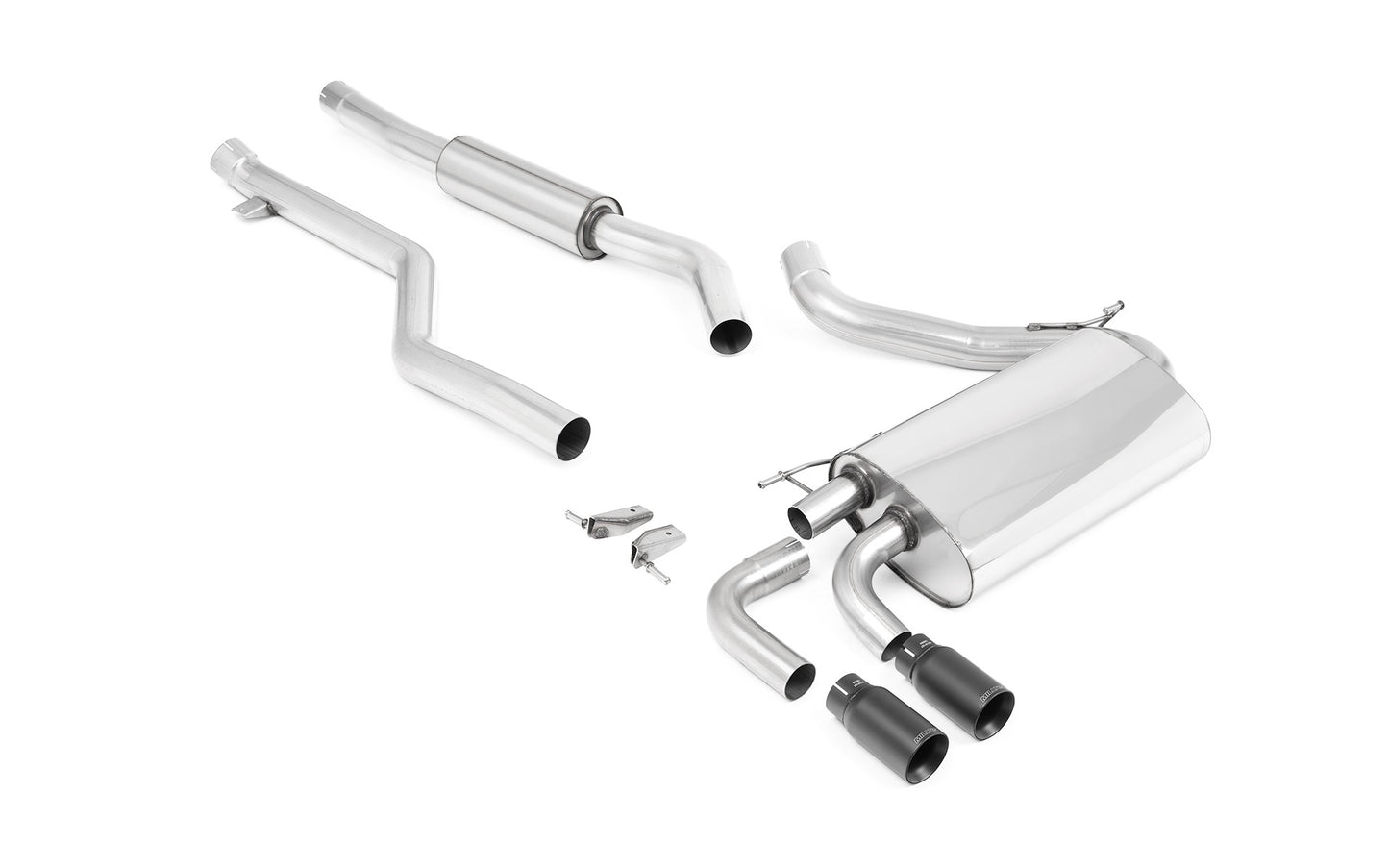 Milltek Resonated Cat-Back Exhaust System with GT-76 Tips for BMW F30 320i M Sport 2015-2019-Exhaust-Silicon Valley Bimmer