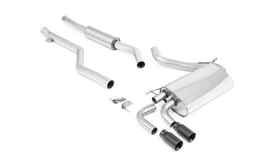 Milltek Resonated Cat-Back Exhaust System with GT-76 Tips for BMW F30 320i M Sport 2015-2019-Exhaust-Silicon Valley Bimmer