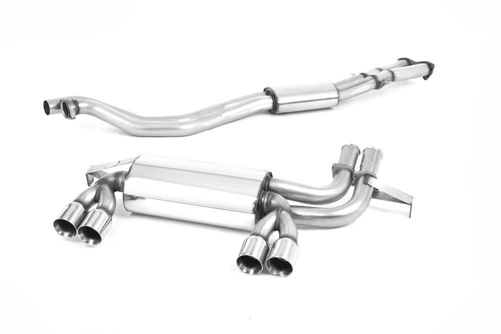 Milltek Resonated Cat-Back Exhaust System with Quad Polished Tips for BMW E46 M3 2001-2007-Exhaust-Silicon Valley Bimmer