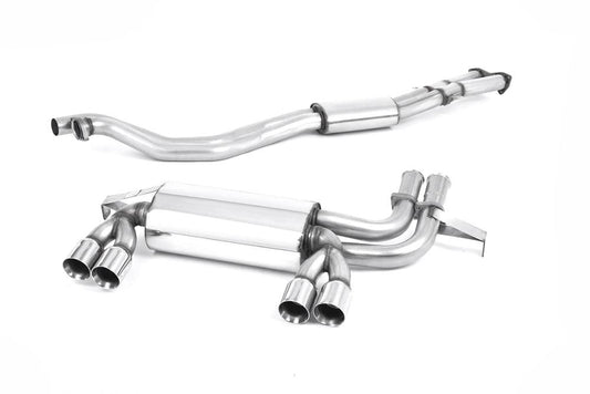 Milltek Resonated Cat-Back Exhaust System with Quad Polished Tips for BMW E46 M3 2001-2007-Exhaust-Silicon Valley Bimmer