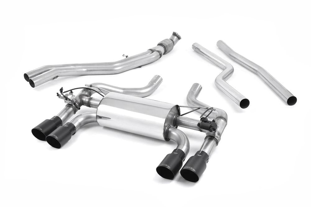 Milltek Resonated Cat-Back (Hollowtek Twin Valved) Exhaust System with GT-90 Tips for BMW F87 M2 Coupe 2016-2018-Exhaust-Silicon Valley Bimmer