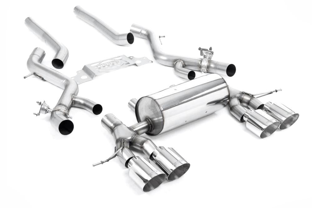 Milltek Resonated (GPF Back) Cat-Back Exhaust System with GT-90 Tips for BMW F22 M240i Coupe 2019-2020-Exhaust-Silicon Valley Bimmer