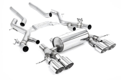 Milltek Resonated (GPF Back) Cat-Back Exhaust System with GT-90 Tips for BMW F22 M240i Coupe 2019-2020-Exhaust-Silicon Valley Bimmer