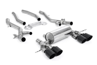 Milltek Secondary Cat-Back Exhaust System with Centre Resonator Bypass & GT-115 Tips for BMW G80 M3 & G82 M4 2021+-Exhaust-Silicon Valley Bimmer